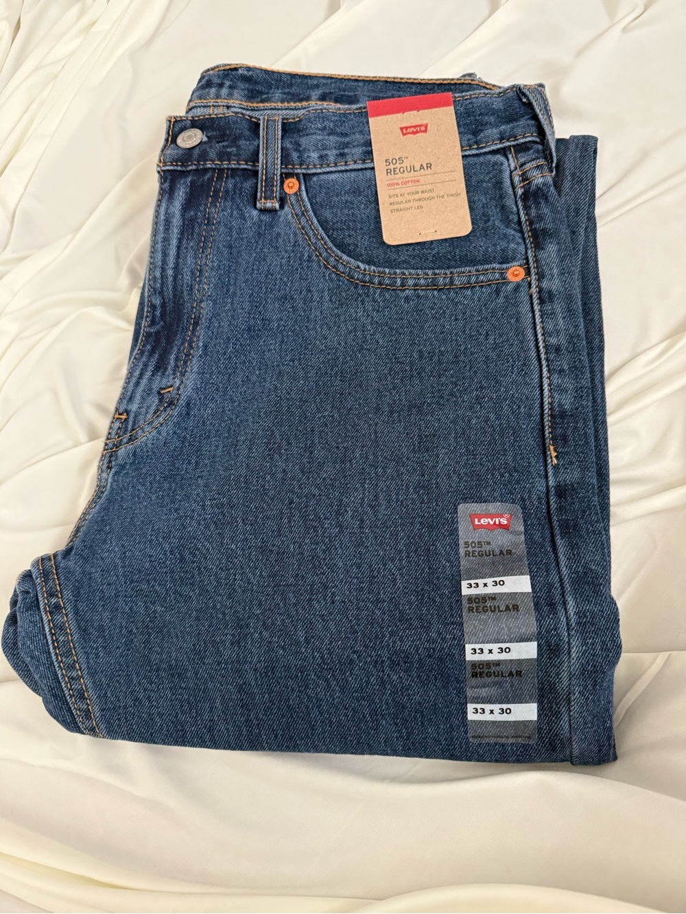 Levi's Men's Relaxed Straight Jeans - Dark Blue Denim